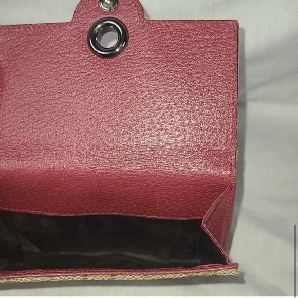 GUCCI Beige Ebony GG Supreme With Red Wallet EUC - Picture 6 of 8